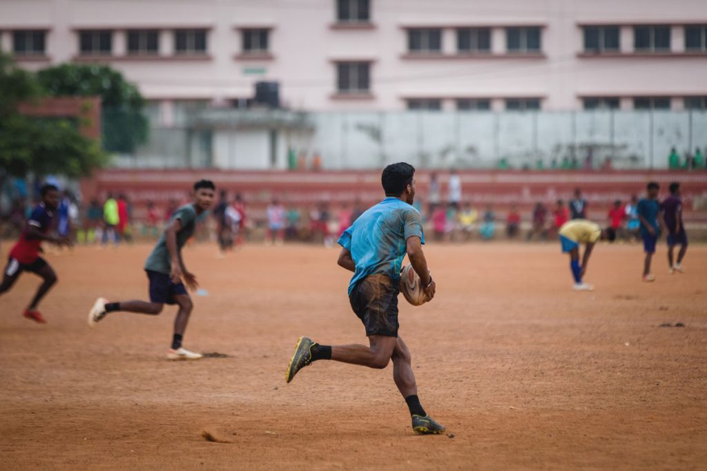 Rugby training session